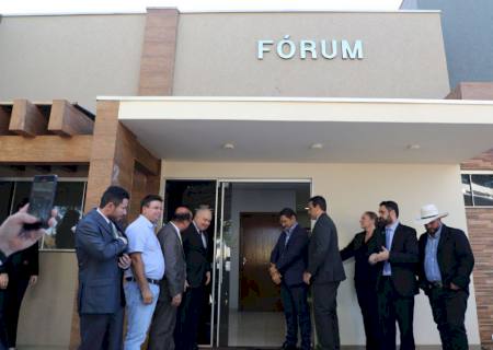 Entrega das novas instalações do Fórum de Angélica marca avanço na Justiça local