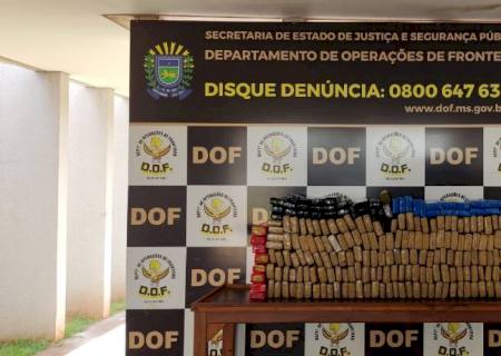 DOF encontra entreposto de droga e apreende quase 200 kg de maconha em Dourados