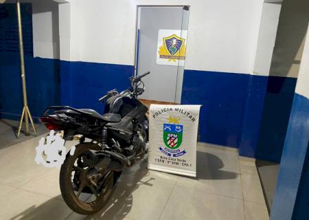 Motocicleta adulterada é apreendida em Nova Casa Verde