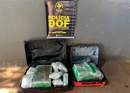 Homem é preso com malas cheias de drogas em Ponta Porã