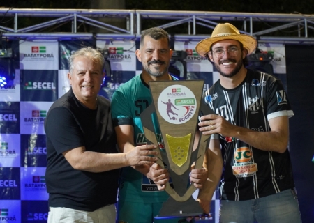 Campeonatos Municipais de Futebol Society consagram campeões das categorias Veteranos 40+ e Livre em Batayporã