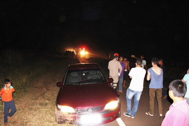 Outro veículo envolvido no acidente que morreu indígena de 24 anos - Foto: Vilson Nascimento/A Gazeta News