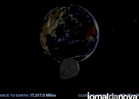 Asteroide de 45 m vai passar muito próximo da Terra em 15 de fevereiro