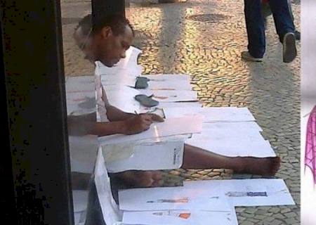 Estilista de rua que faz sucesso na web sonha em conhecer Luciano Huck