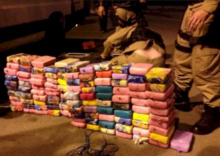 Polícia apreende cocaína em motor-home
