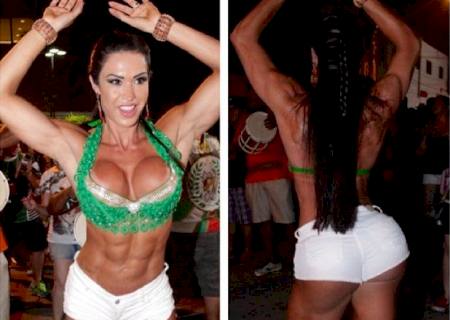 Gracyanne Barbosa exibe corpo musculoso em ensaio