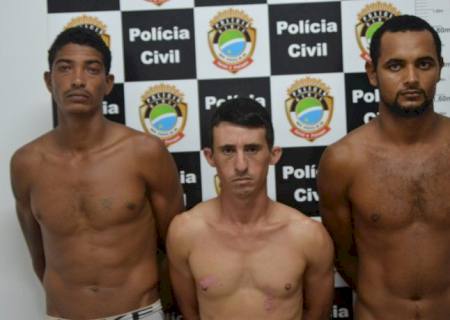 Polícia prende trio suspeito de abater gado em Taquarussu