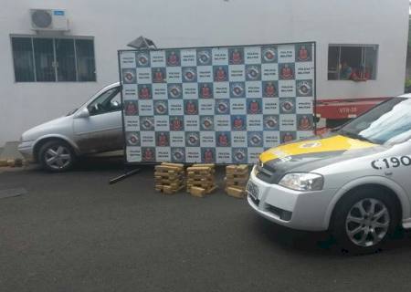 PMR apreende picape com 15 kg de maconha