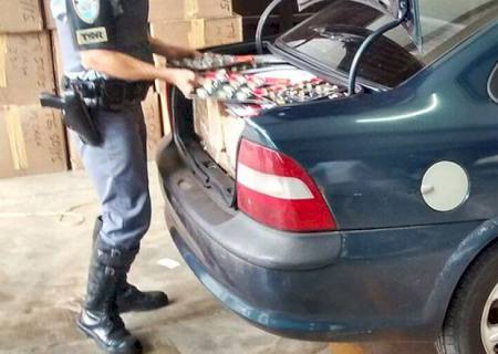 PMR apreende carro com 12 mil cadeados
