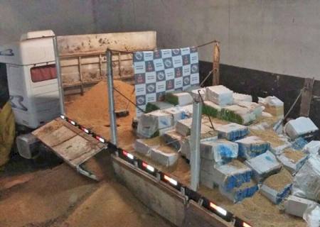 Carreta com 3 t de maconha é apreendida