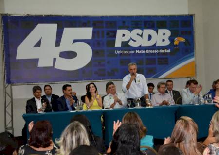 Ato de filiação de Mara e Picarelli reúne centenas de tucanos em Campo Grande