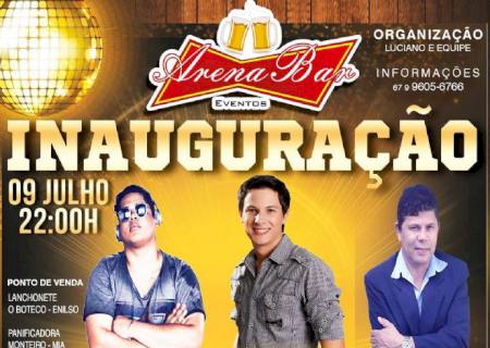 Arena Bar Eventos será inaugurada neste sábado em Anaurilândia