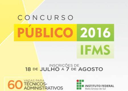 IFMS divulga lista de isentos em concurso para técnicos-administrativos