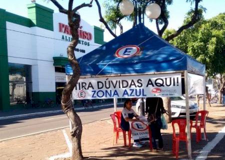 Zona Azul dispõe de stand para tirar dúvidas
