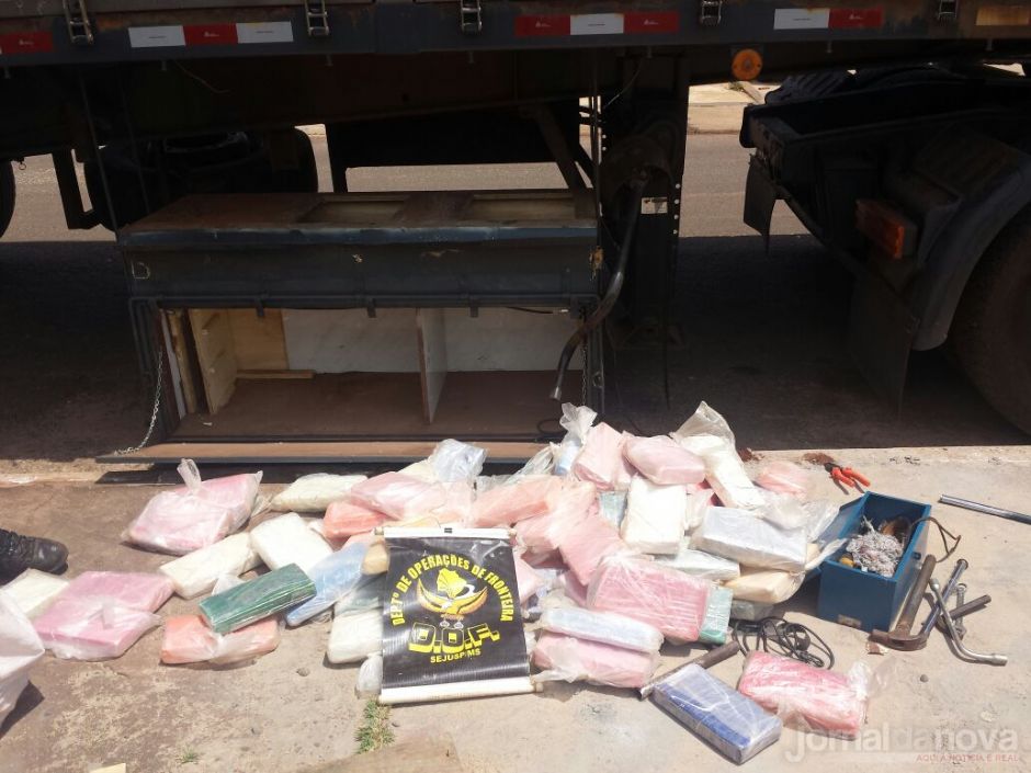 Motorista é preso com carga de cocaína avaliada em R$ 3,5 milhões