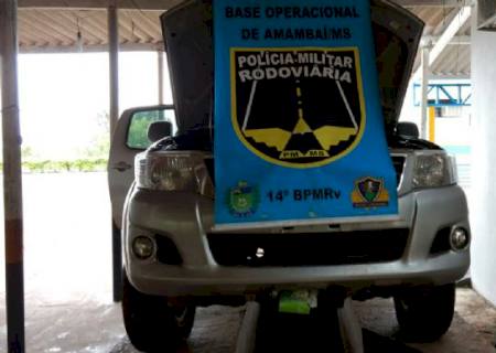PMR descobre droga camuflada em caminhonete na fronteira