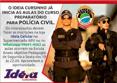 Ideia Cursinhos oferece curso preparatório para o concurso da Polícia Civil