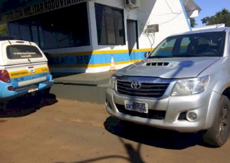 Após perseguição, polícia apreende caminhonete adulterada na fronteira