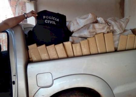 Duas toneladas de maconha são apreendidas pela Polícia Civil em Ponta Porã