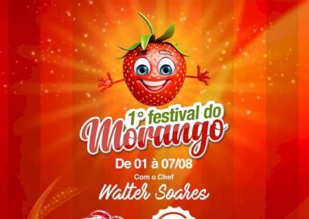 1º Festival do Morango acontece dia 1 a 7 de agosto em Nova Andradina
