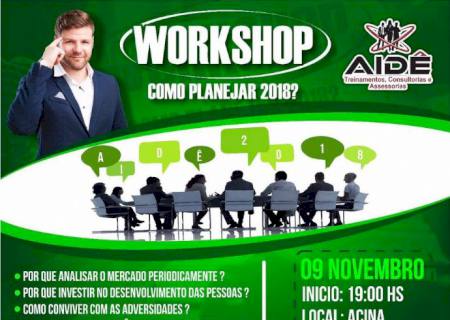 Aidê Treinamentos promoverá Workshop em Nova Andradina