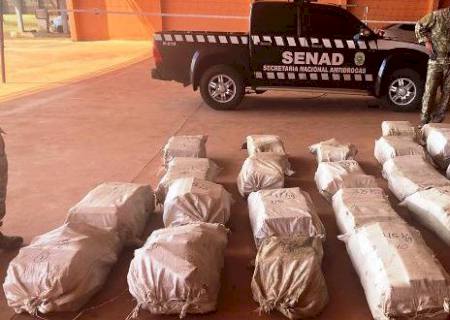 Após ataque a policiais Senad apreende quase 7 toneladas de droga