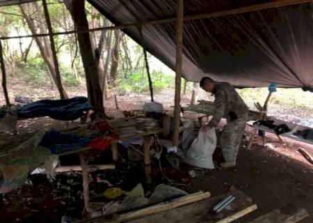 Acampamento do tráfico é destruído e 6 ton de maconha incineradas