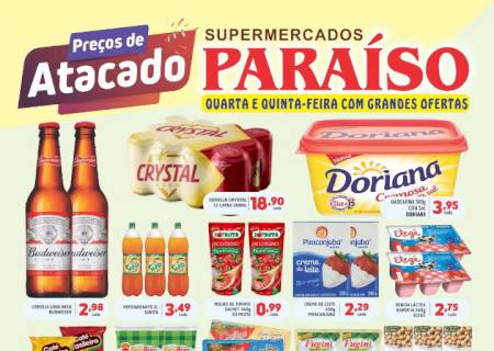 Nesta quarta e quinta-feira, o Paraíso Alimentos está com mais de 25 produtos em promoção