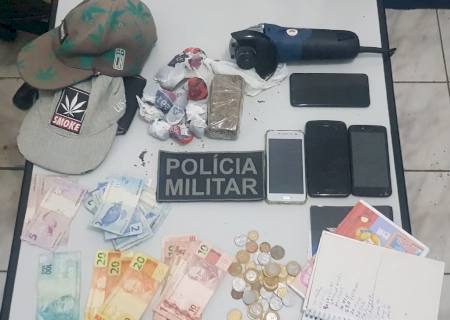 Polícia Militar fecha ponto de venda de drogas em Santa Rita do Pardo