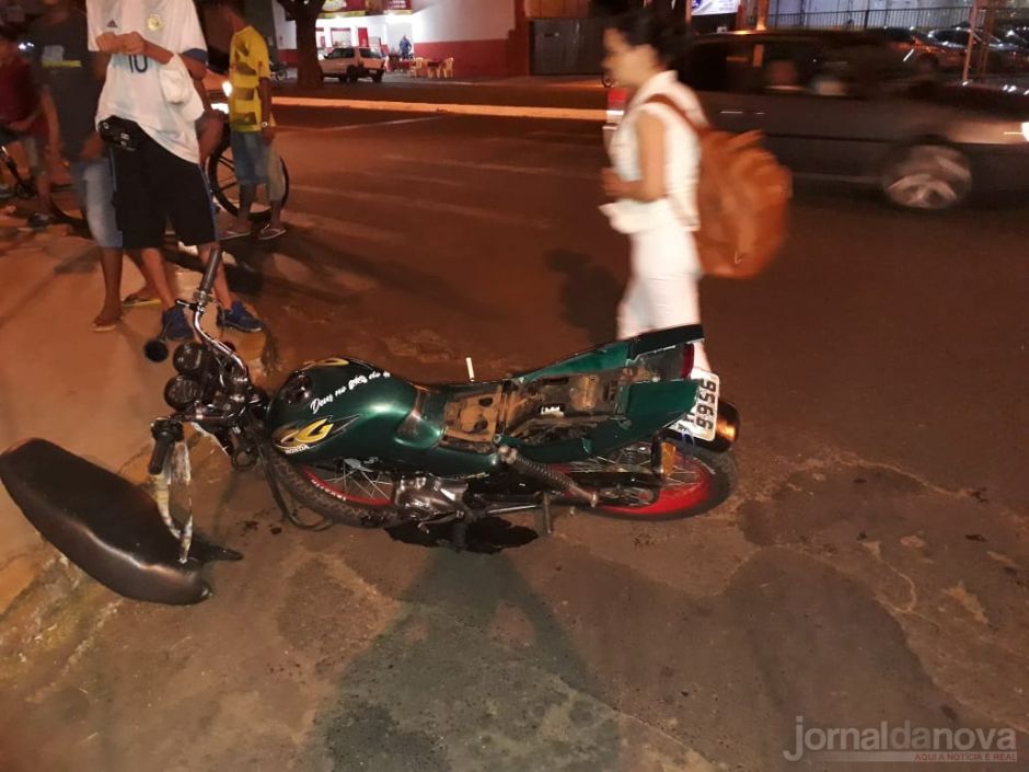 Em Nova Andradina, após colidir com moto, motorista foge sem prestar socorro