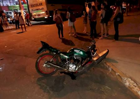 Em Nova Andradina, após colidir com moto, motorista foge sem prestar socorro