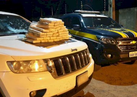 PRF prende casal paraguaio com 40 kg de cocaína na BR-419