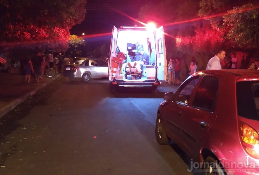 Colisão entre veículos deixa mulher ferida em Nova Andradina