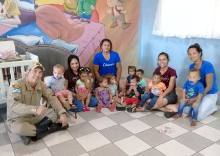 Corpo de Bombeiros de Nova Andradina realiza treinamento de evacuação em creches de Batayporã