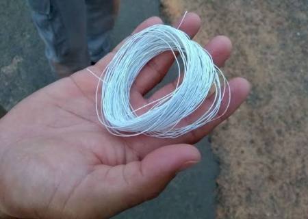 Criança fica em estado grave ao ser atingida no pescoço por uma linha com cerol