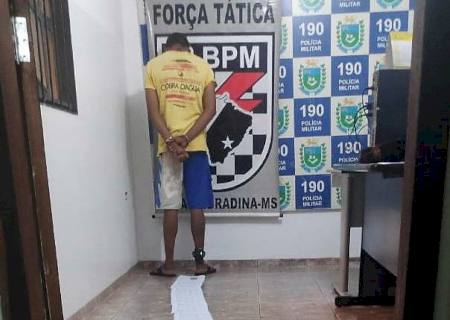 Homem com extensa ficha criminal é preso pela Força Tática em Nova Andradina