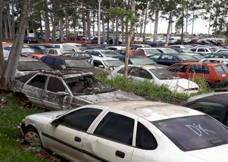 Detran leiloa 1,5 mil toneladas de material ferroso e quase 800 veículos em dezembro