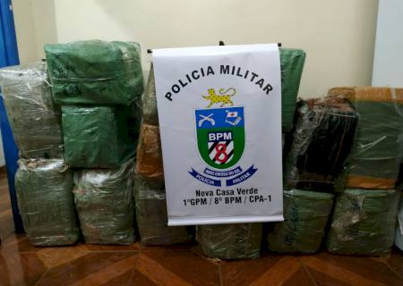 Polícia Militar de Nova Casa Verde apreende mercadoria oriunda do Paraguai