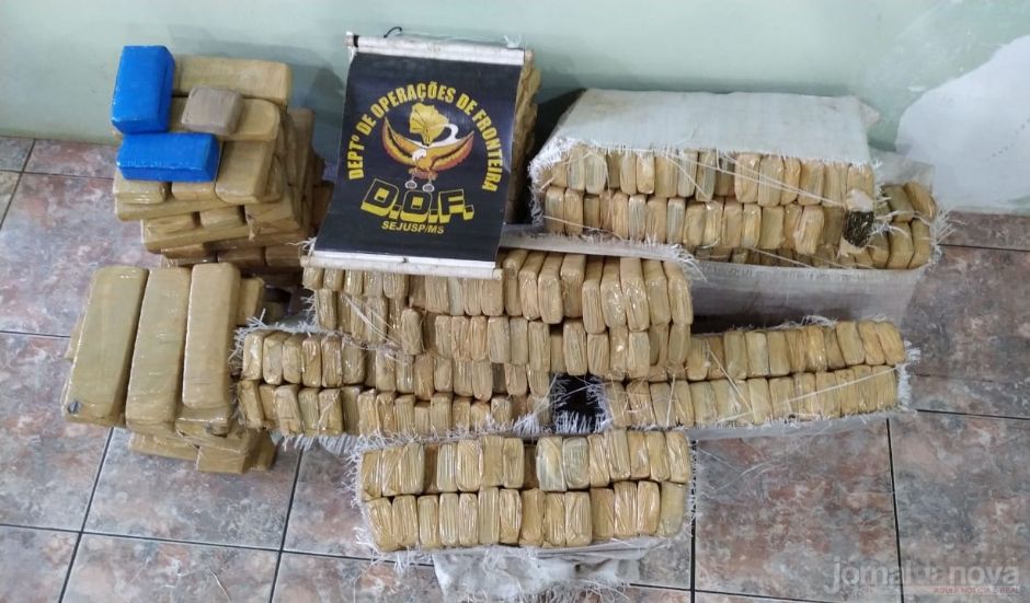 DOF prende traficantes e batedores com 224 kg de maconha em Nova Casa Verde
