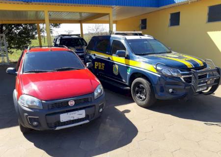Veículo roubado que seria levado para fronteira é interceptado em Bataguassu