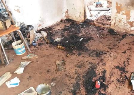 Vizinhos resgatam idoso de incêndio em residência na Capital