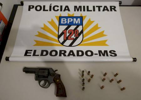 Em Eldorado, PM prende homem por violência doméstica e posse irregular de arma de fogo