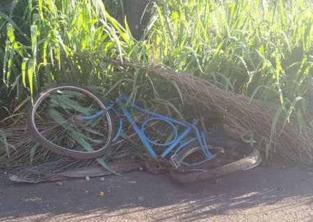 Ciclista é atingido por caminhão e morre na MS-376 região de Jateí
