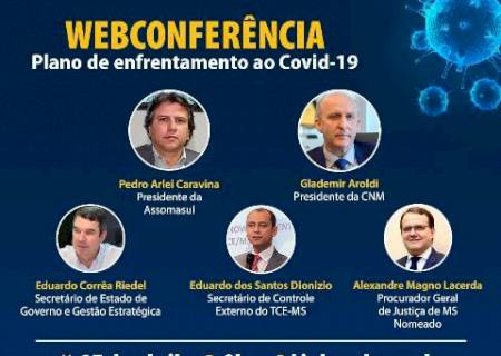 Em webconferência, Assomasul discute plano de enfrentamento ao Covid-19