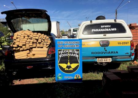 PMR apreende 273 kg de maconha após perseguição na MS-164