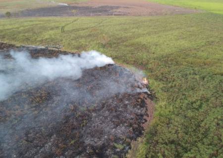PMA multa proprietário em R$ 10 mil por incêndio em pastagem em Taquarussu