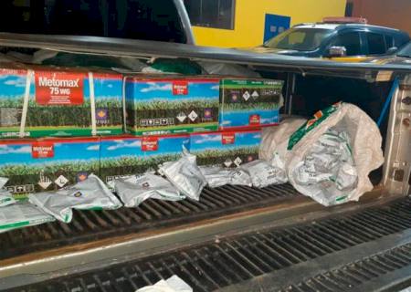 PRF apreende 460 kg de agrotóxicos em Naviraí