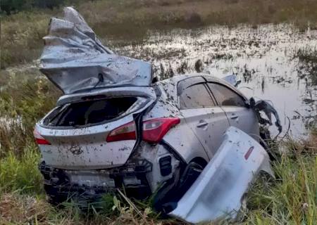 MS-395: Passageiro fica em estado grave após carro atingir cavalo em Bataguassu