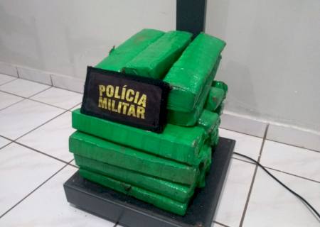 Em Naviraí, Polícia Militar apreende 20 quilos de maconha