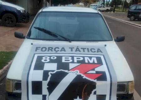 Força Tática frustra crime de tentativa furto à residência em Taquarussu